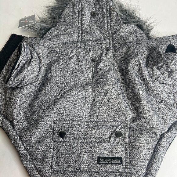 JUST $5! Bailey & Bella Grey Parka with Faux Fur Trim: Small * New with Tags - Picture 3 of 4